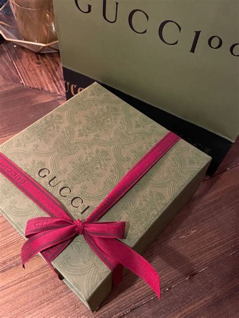 gucci green gift box|gucci gift wrapping paper.